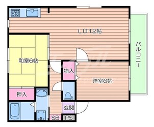 グリーンハイツ万博公園Ⅱの物件間取画像